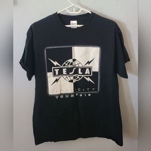 Unisex TESLA Simplicity 2016 concert tour Tshirt Size L